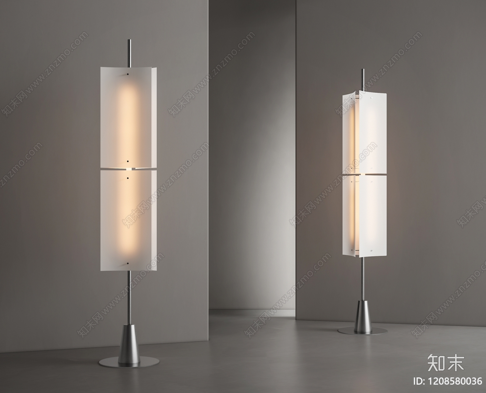 极简落地灯3D模型下载【ID:1208580036】