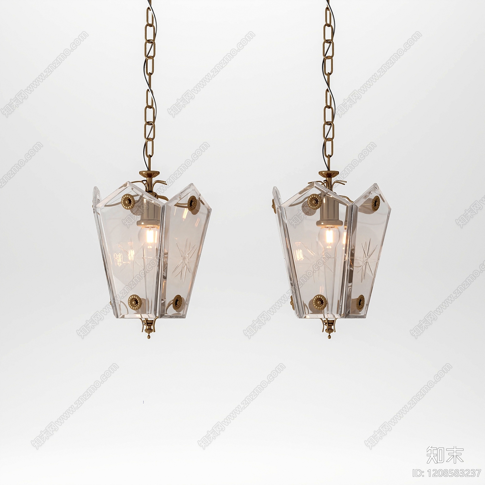 中古风小吊灯3D模型下载【ID:1208583237】