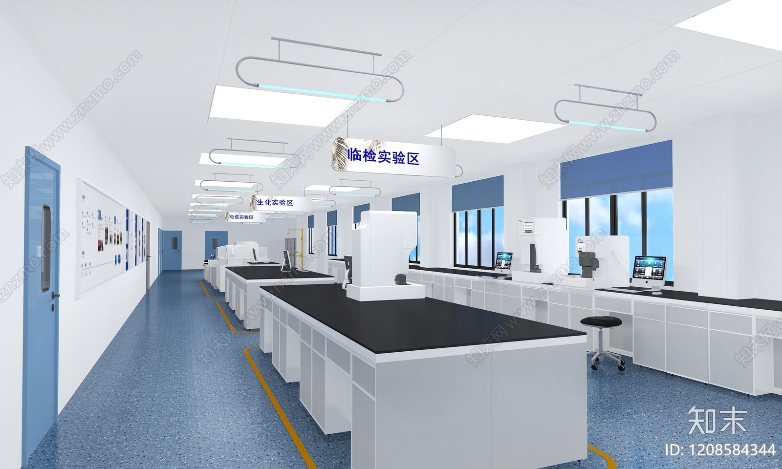 现代简约实验室3D模型下载【ID:1208584344】