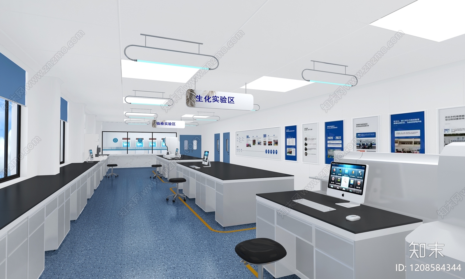 现代简约实验室3D模型下载【ID:1208584344】