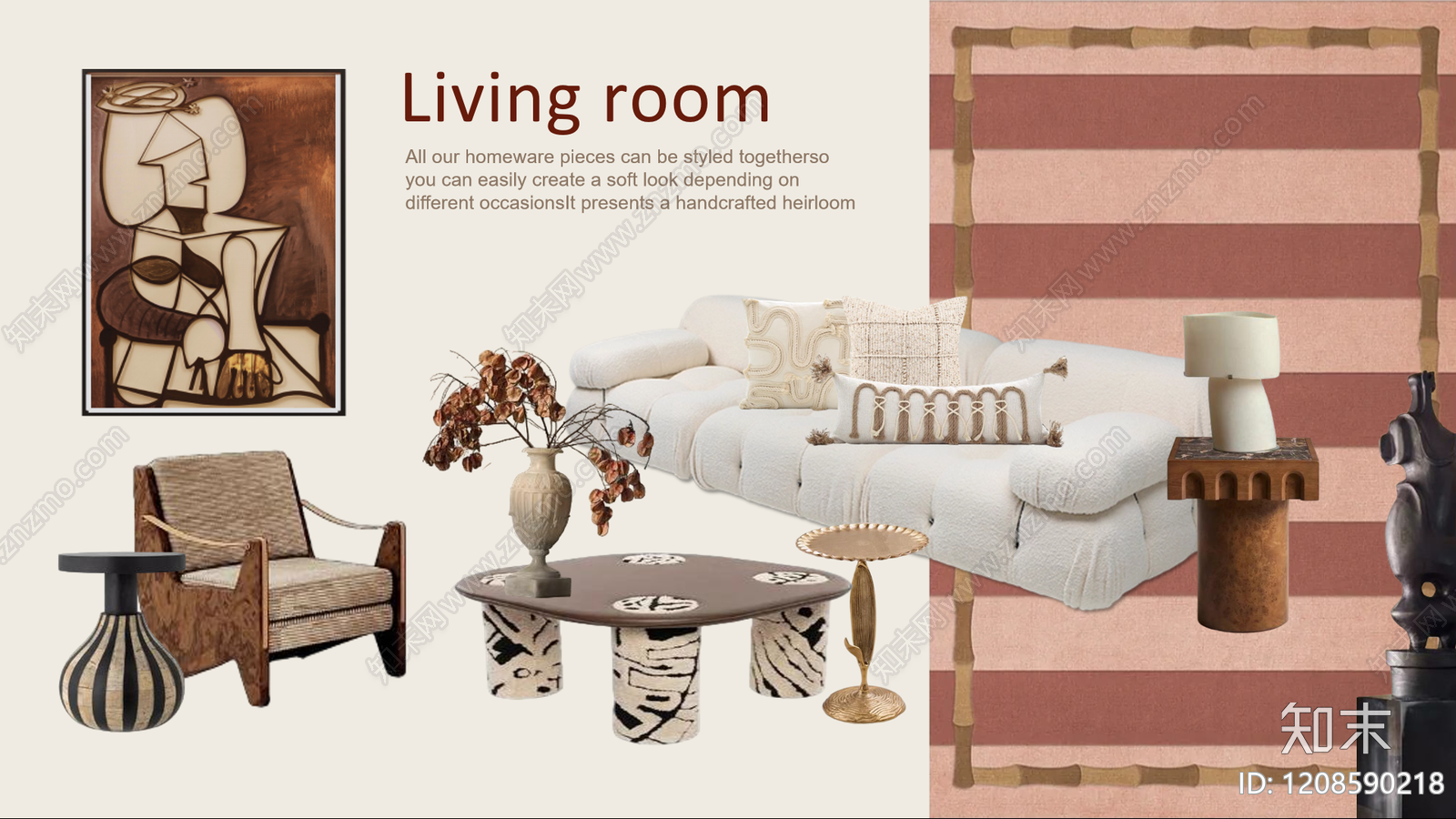 法式中古平层住宅软装下载【ID:1208590218】