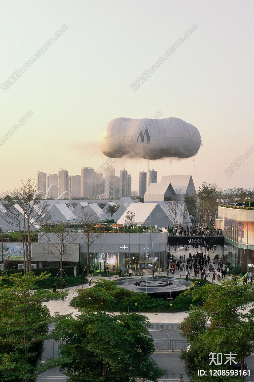 现代美式商业街景观下载【ID:1208593161】