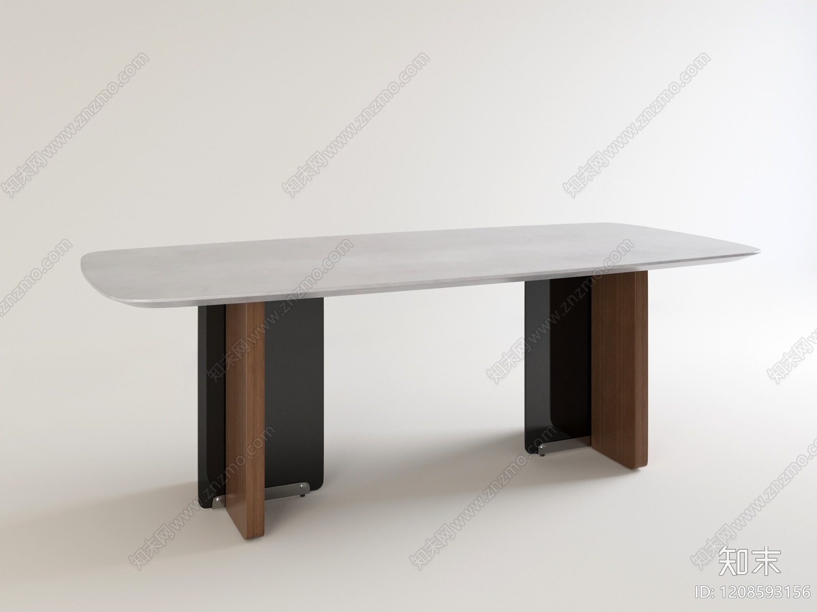 现代简约餐桌3D模型下载【ID:1208593156】