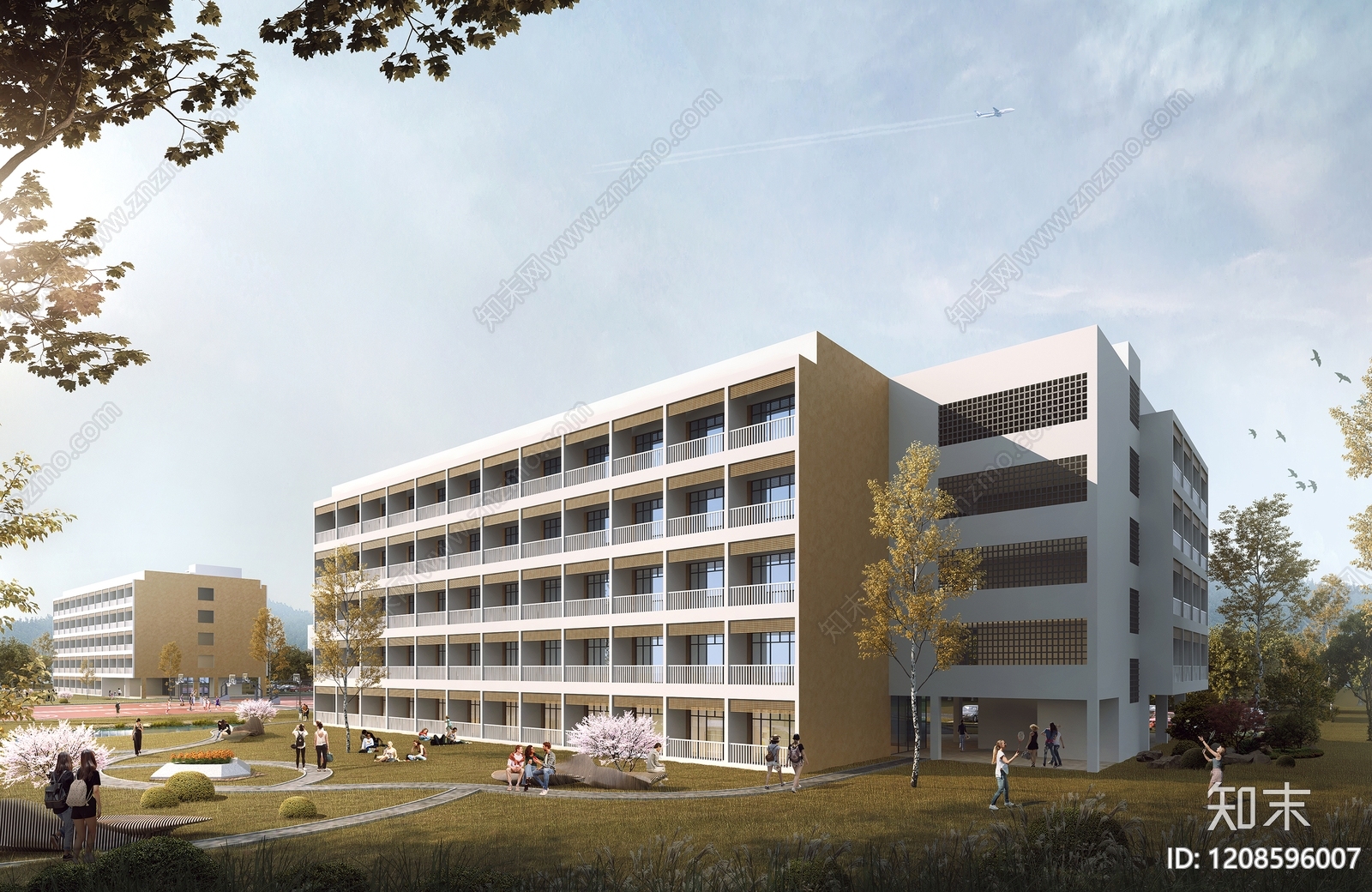 现代简约学生宿舍3D模型下载【ID:1208596007】