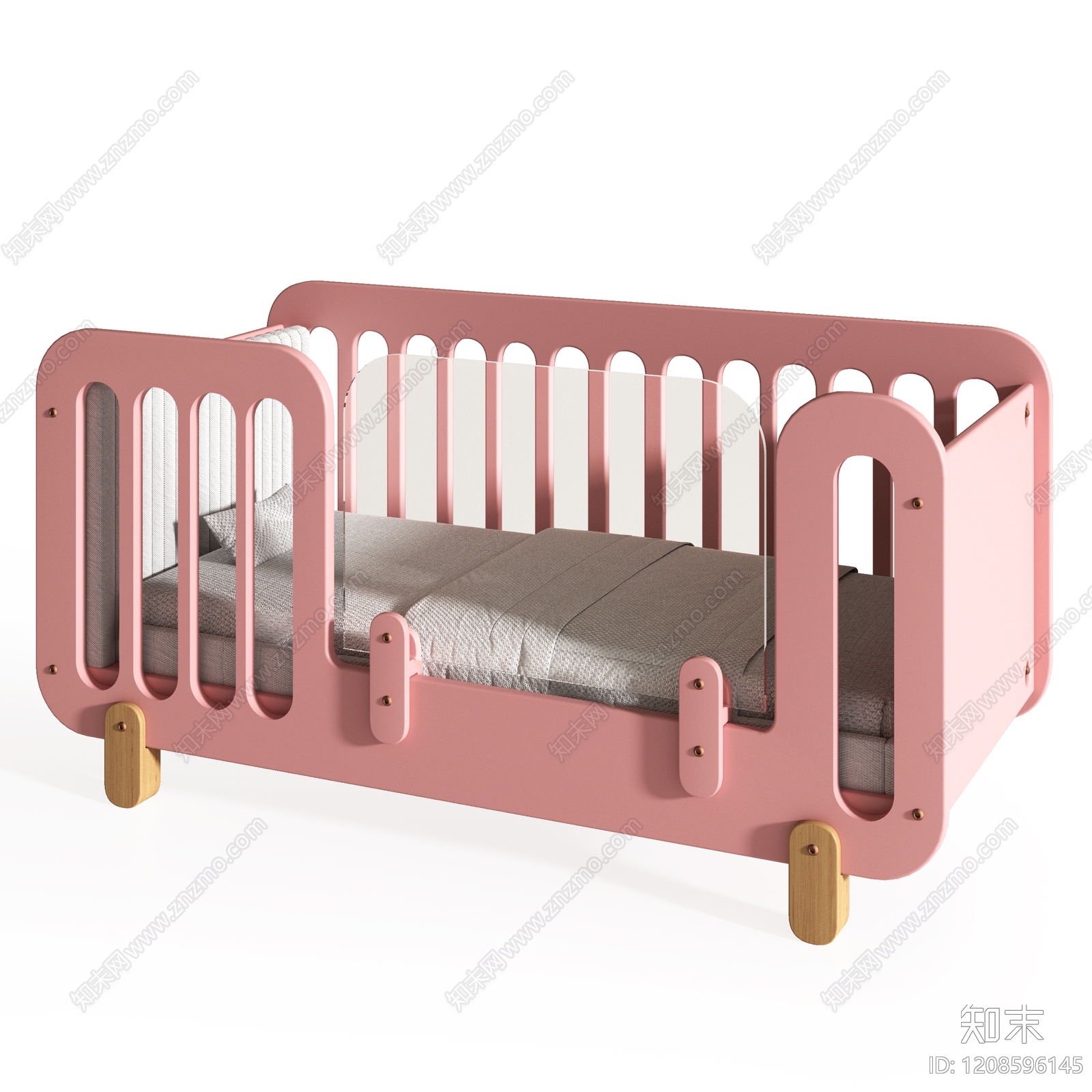 现代简约婴儿床3D模型下载【ID:1208596145】