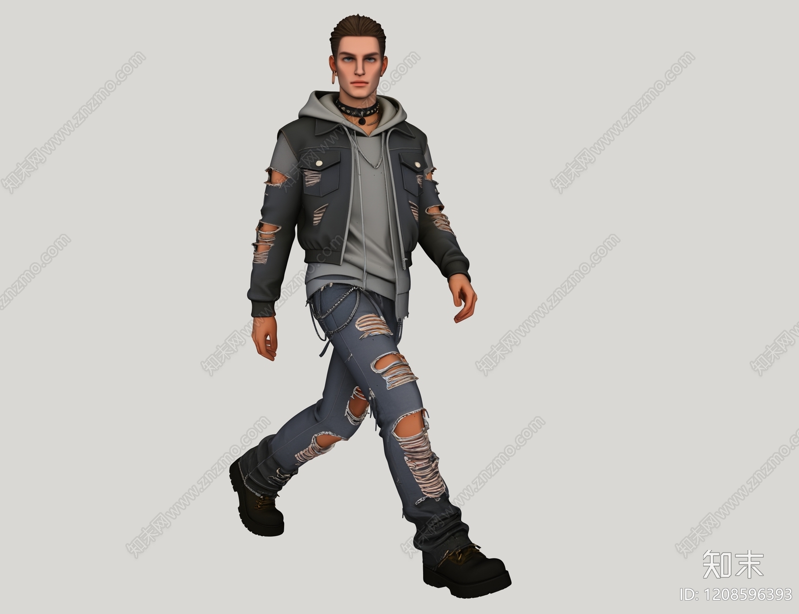 男人SU模型下载【ID:1208596393】