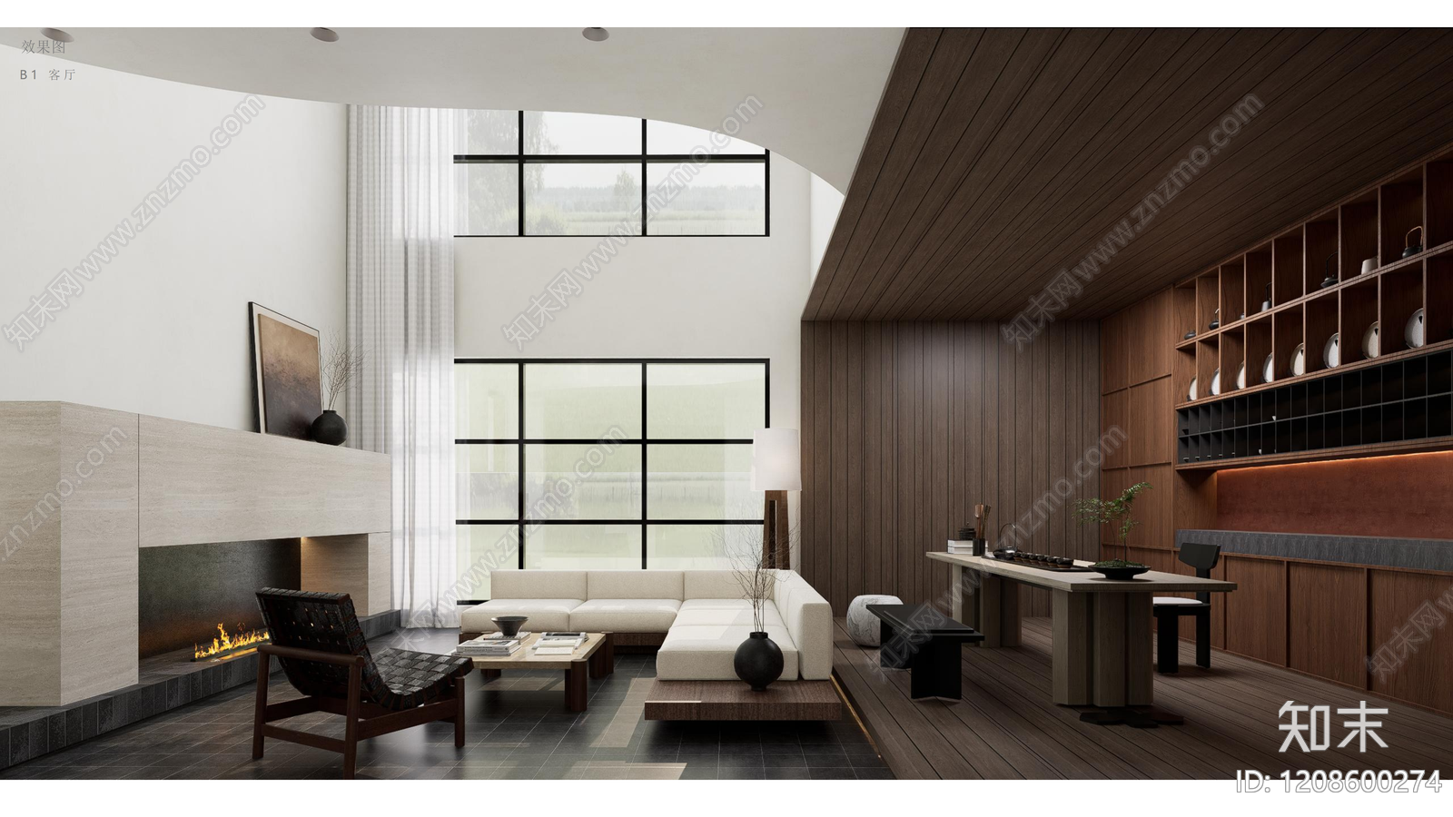 现代中古别墅下载【ID:1208600274】