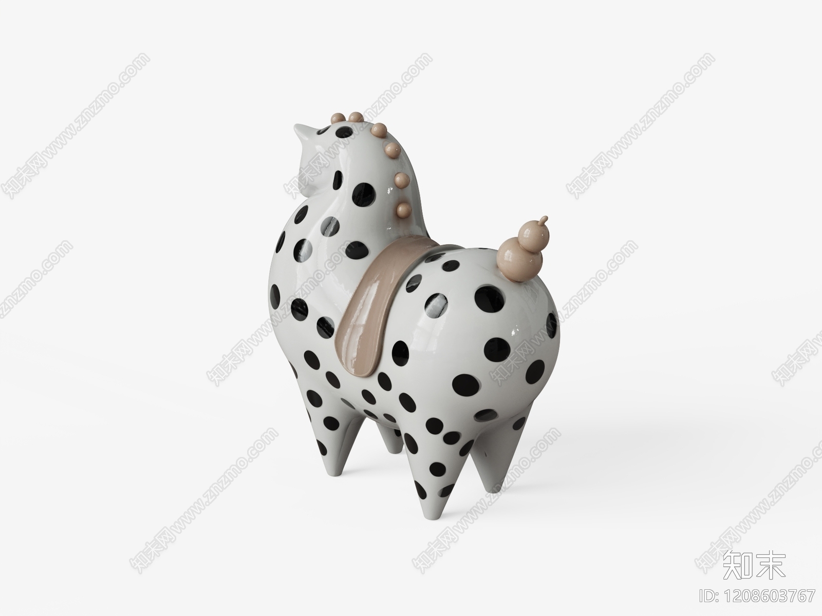 现代简约雕塑摆件3D模型下载【ID:1208603767】
