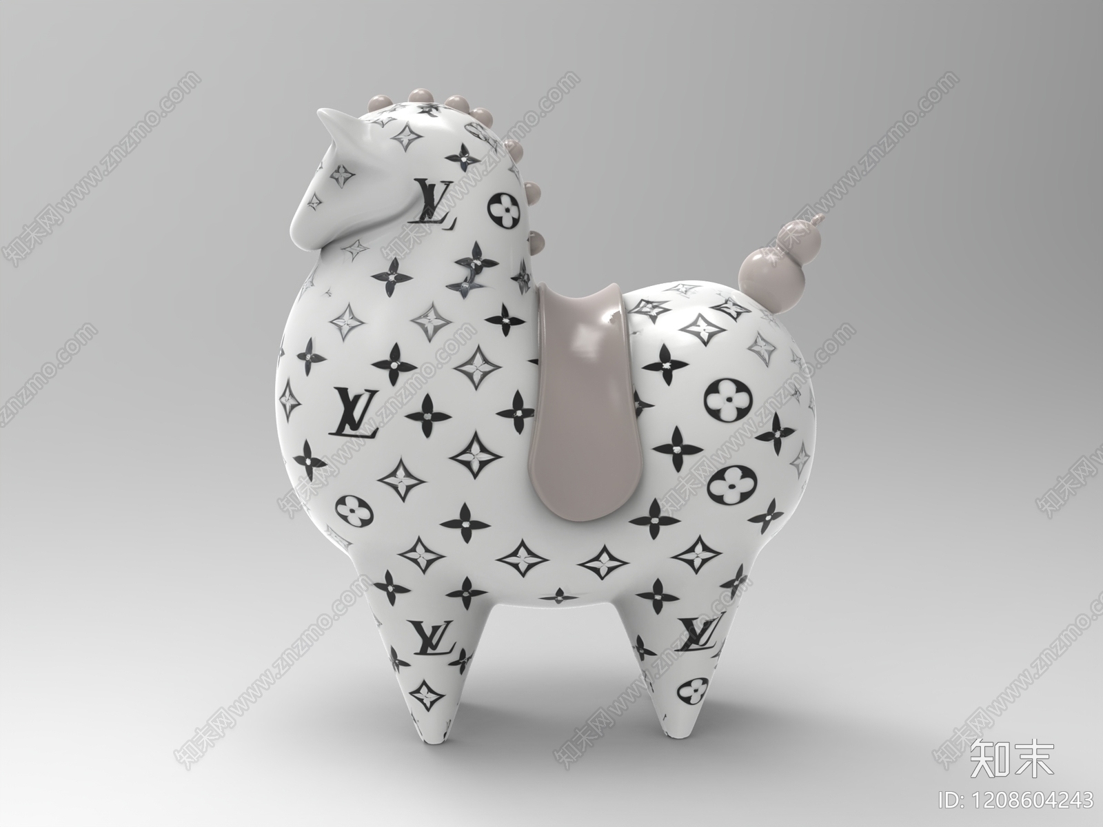 现代简约雕塑摆件3D模型下载【ID:1208604243】