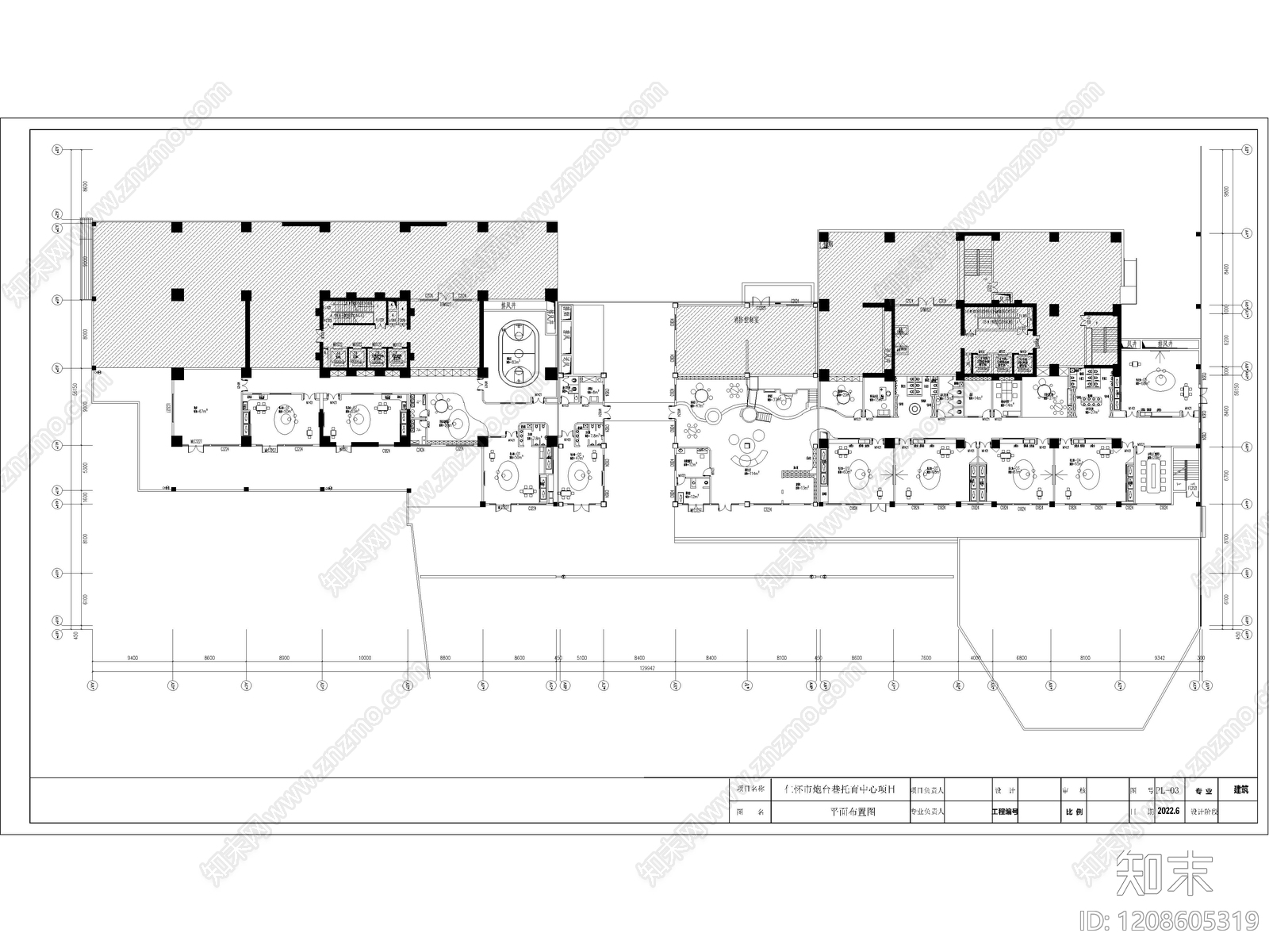 15套幼儿园托育早教中心托管中心教室CAD施工图附效果图cad施工图下载【ID:1208605319】