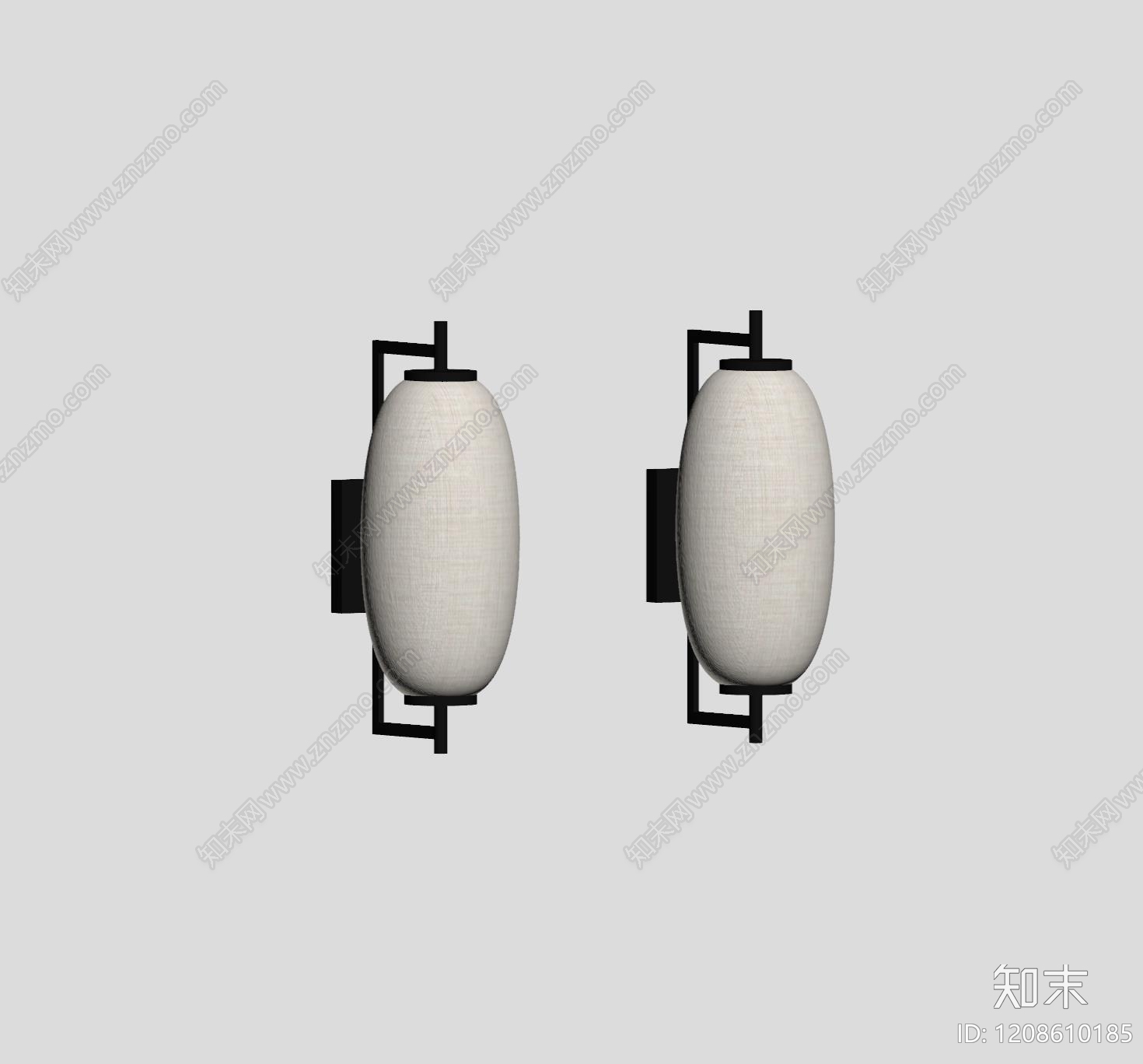 新中式中式壁灯SU模型下载【ID:1208610185】