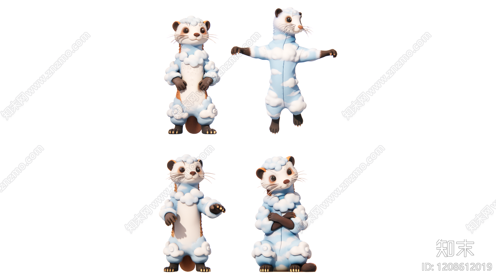现代雕塑SU模型下载【ID:1208612019】