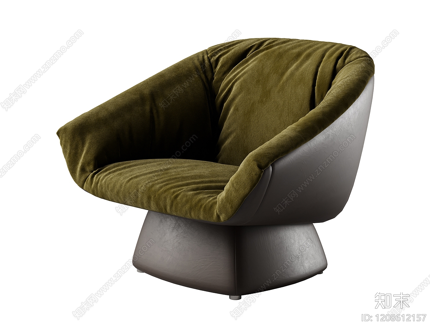 意式极简单人沙发3D模型下载【ID:1208612157】