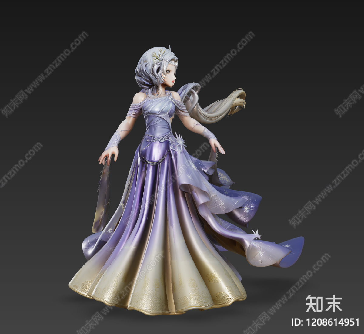 奇幻风虚拟人物3D模型下载【ID:1208614951】