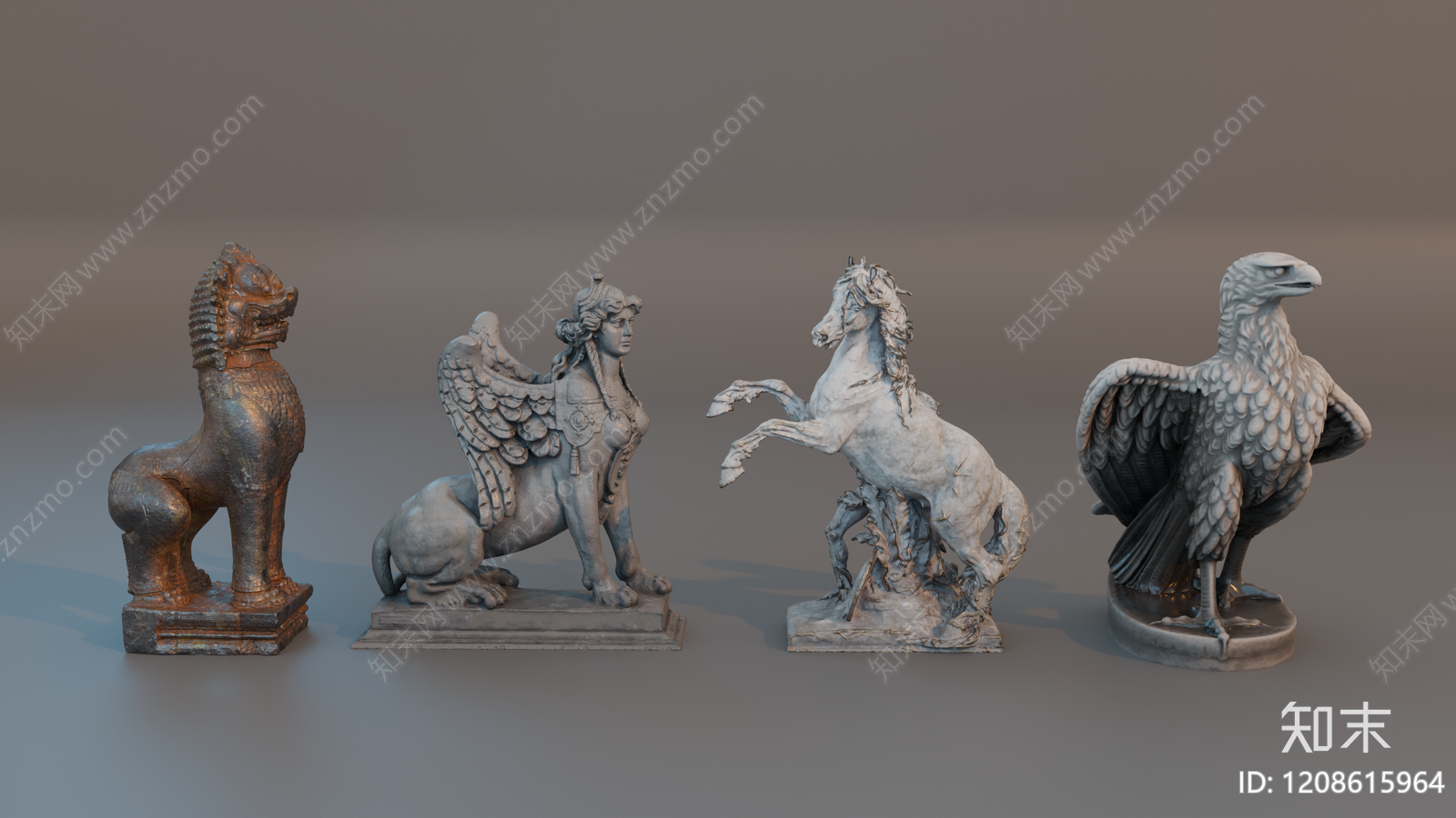 欧式雕塑摆件SU模型下载【ID:1208615964】