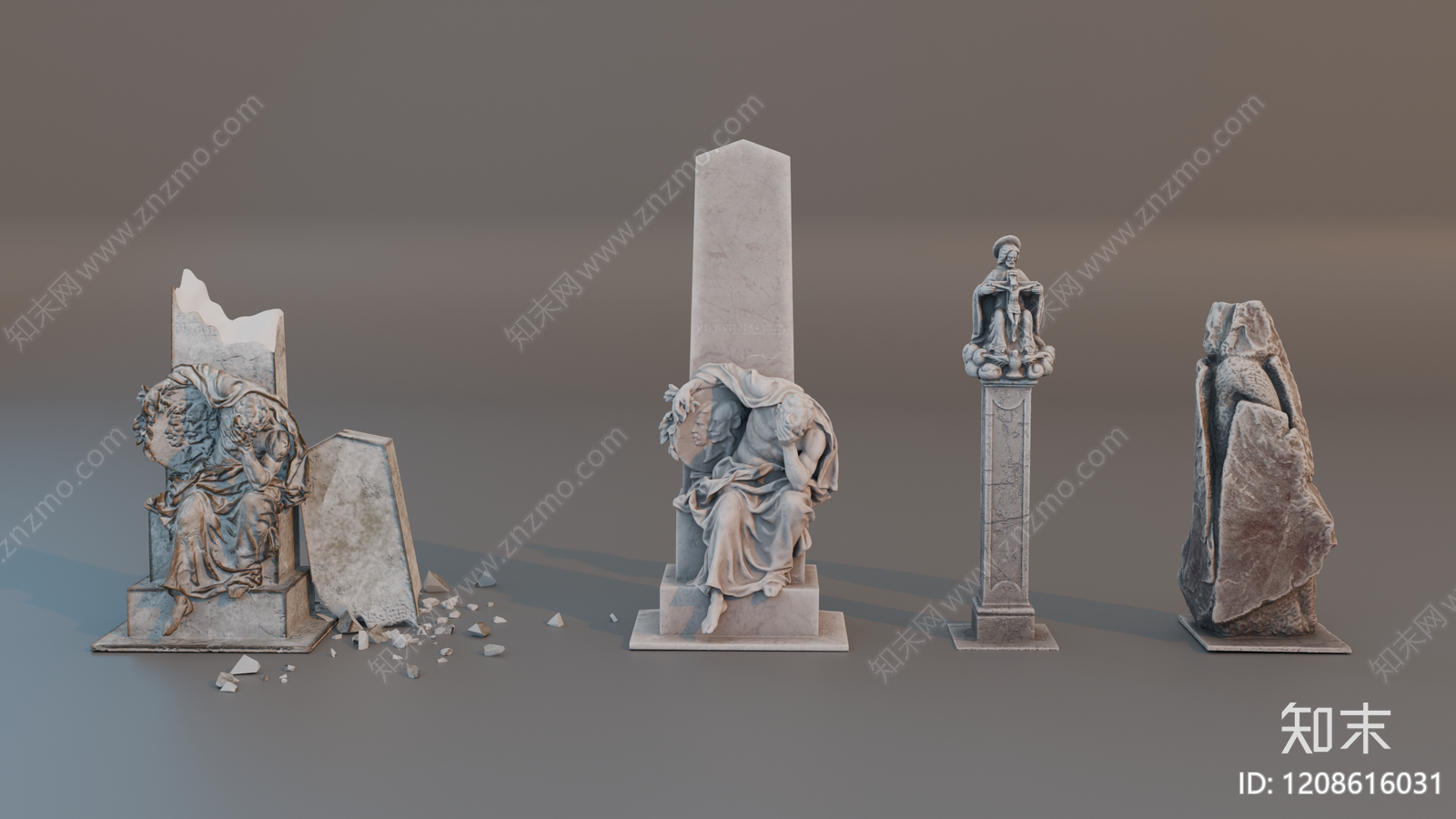 欧式雕塑摆件SU模型下载【ID:1208616031】