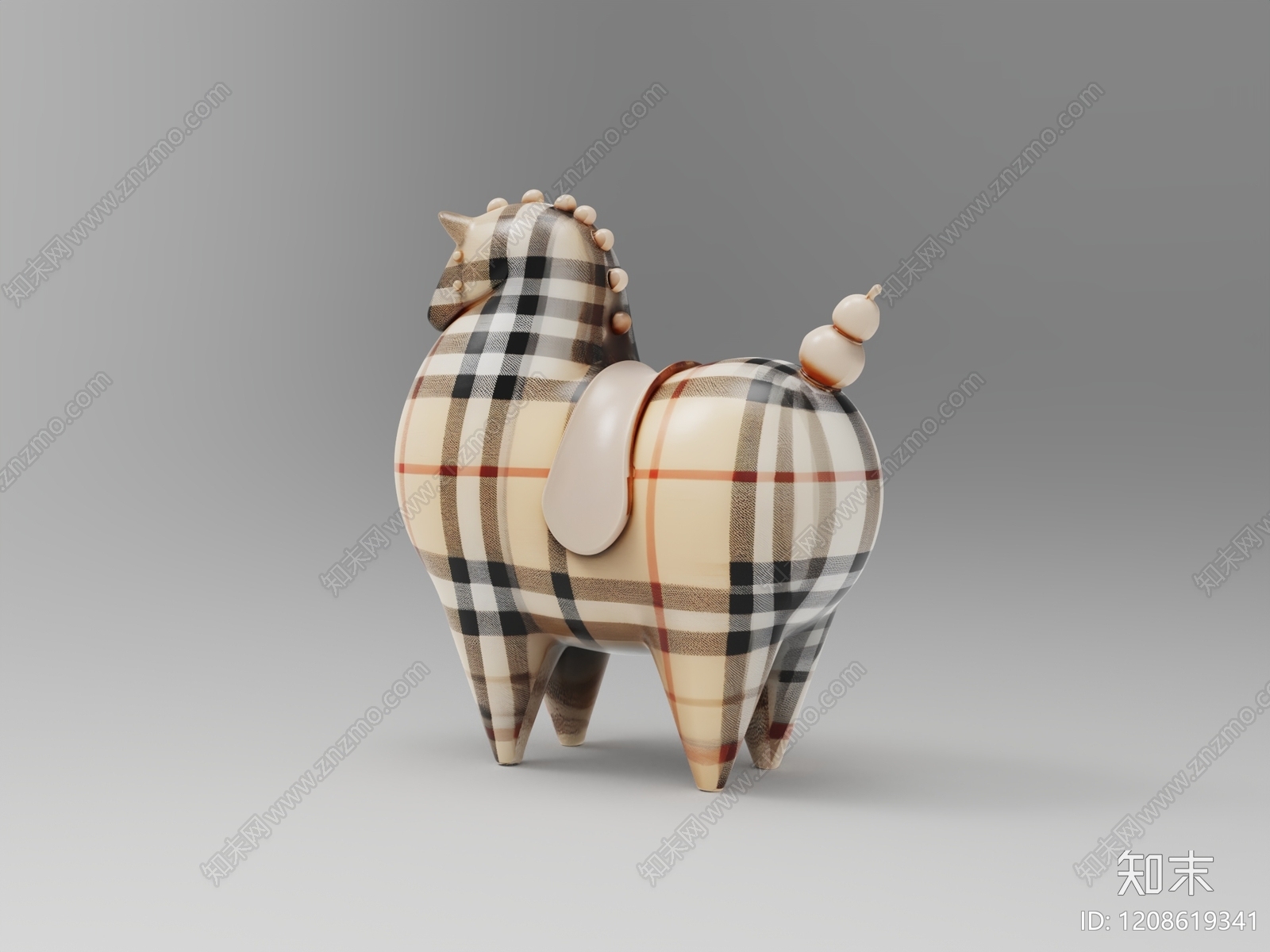 现代简约雕塑摆件3D模型下载【ID:1208619341】