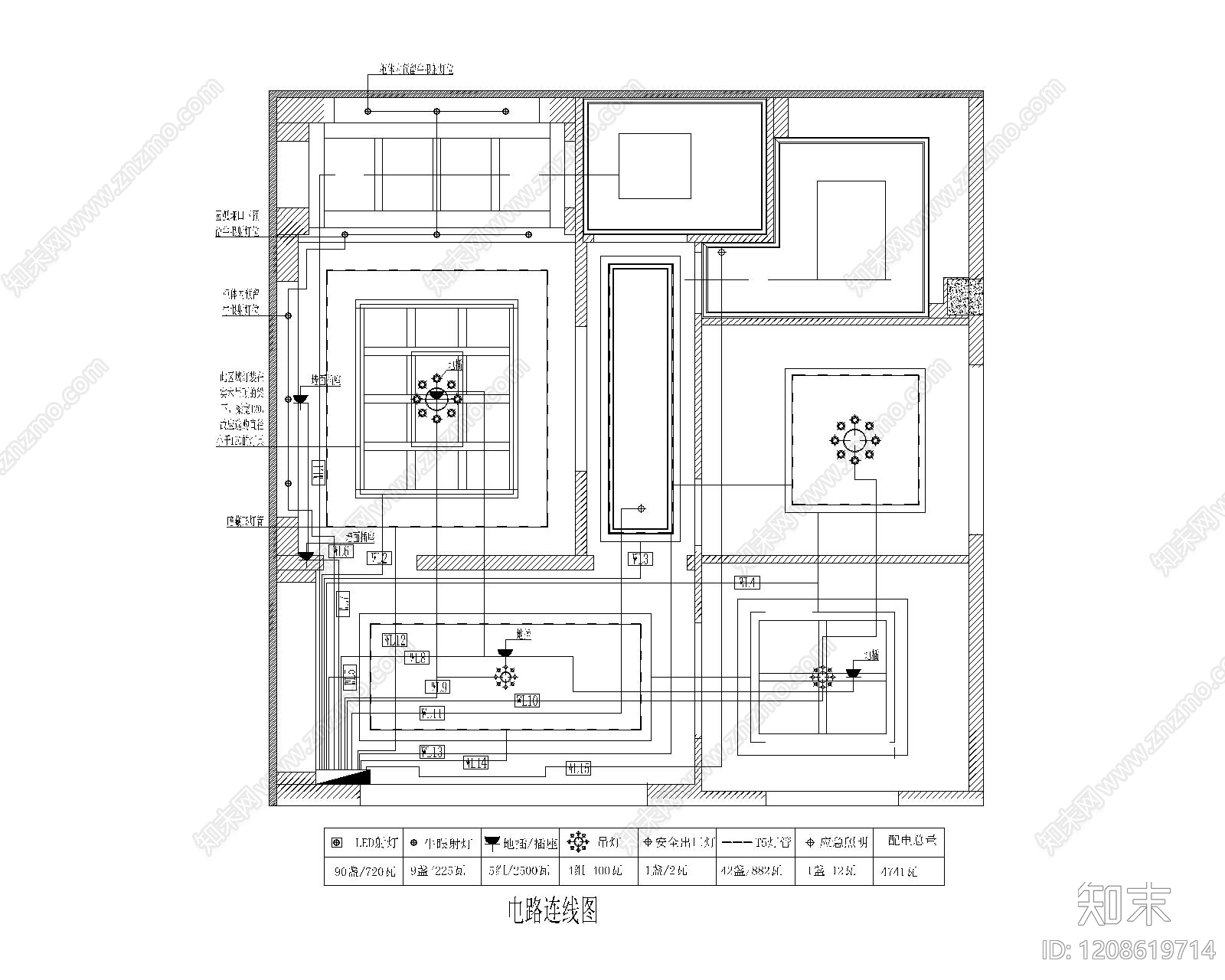 展览展厅家具cad施工图下载【ID:1208619714】