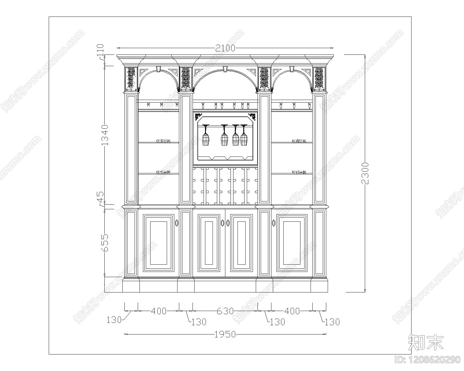 美式家具图库施工图下载【ID:1208620290】
