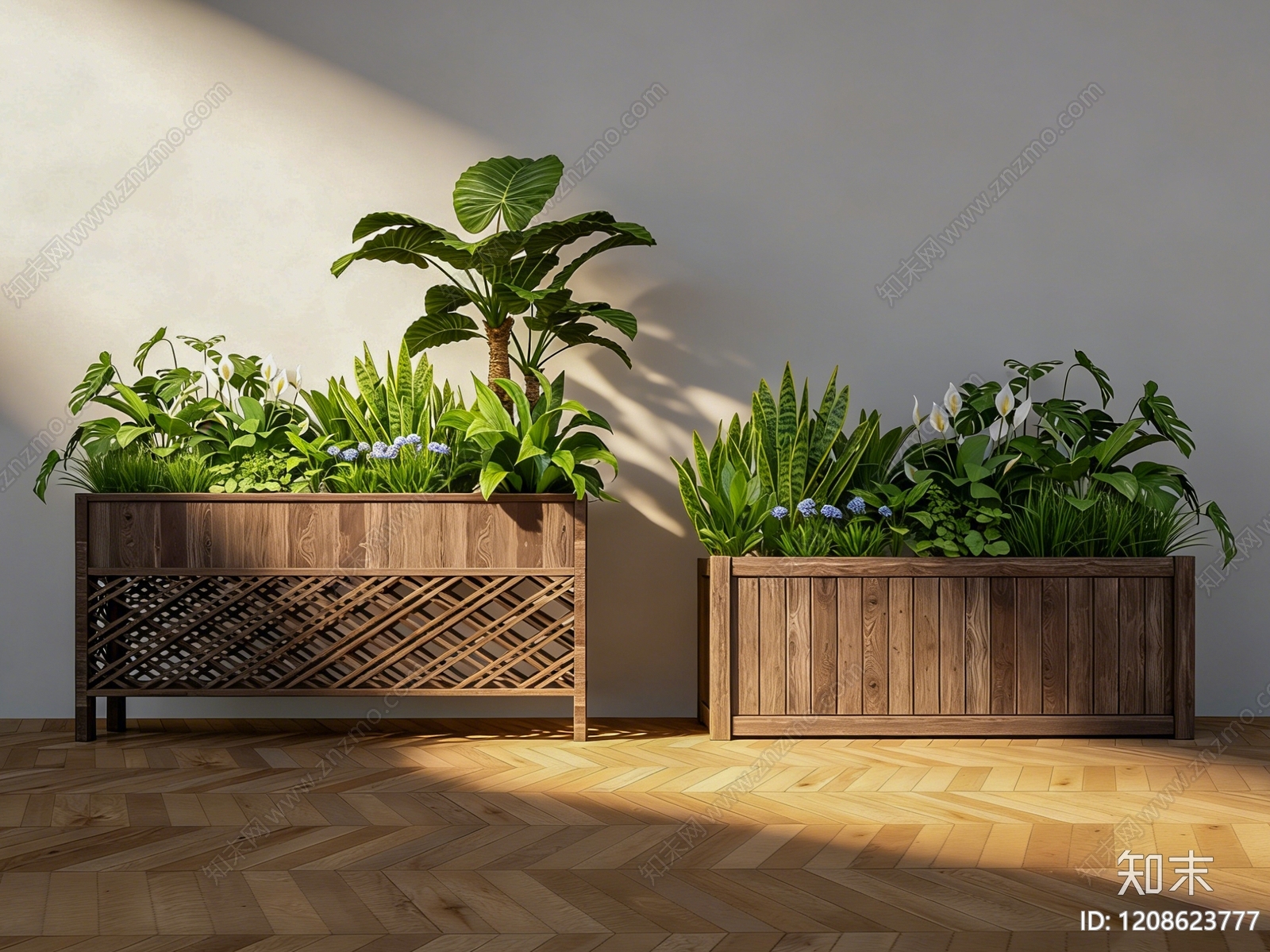 现代花钵花器SU模型下载【ID:1208623777】