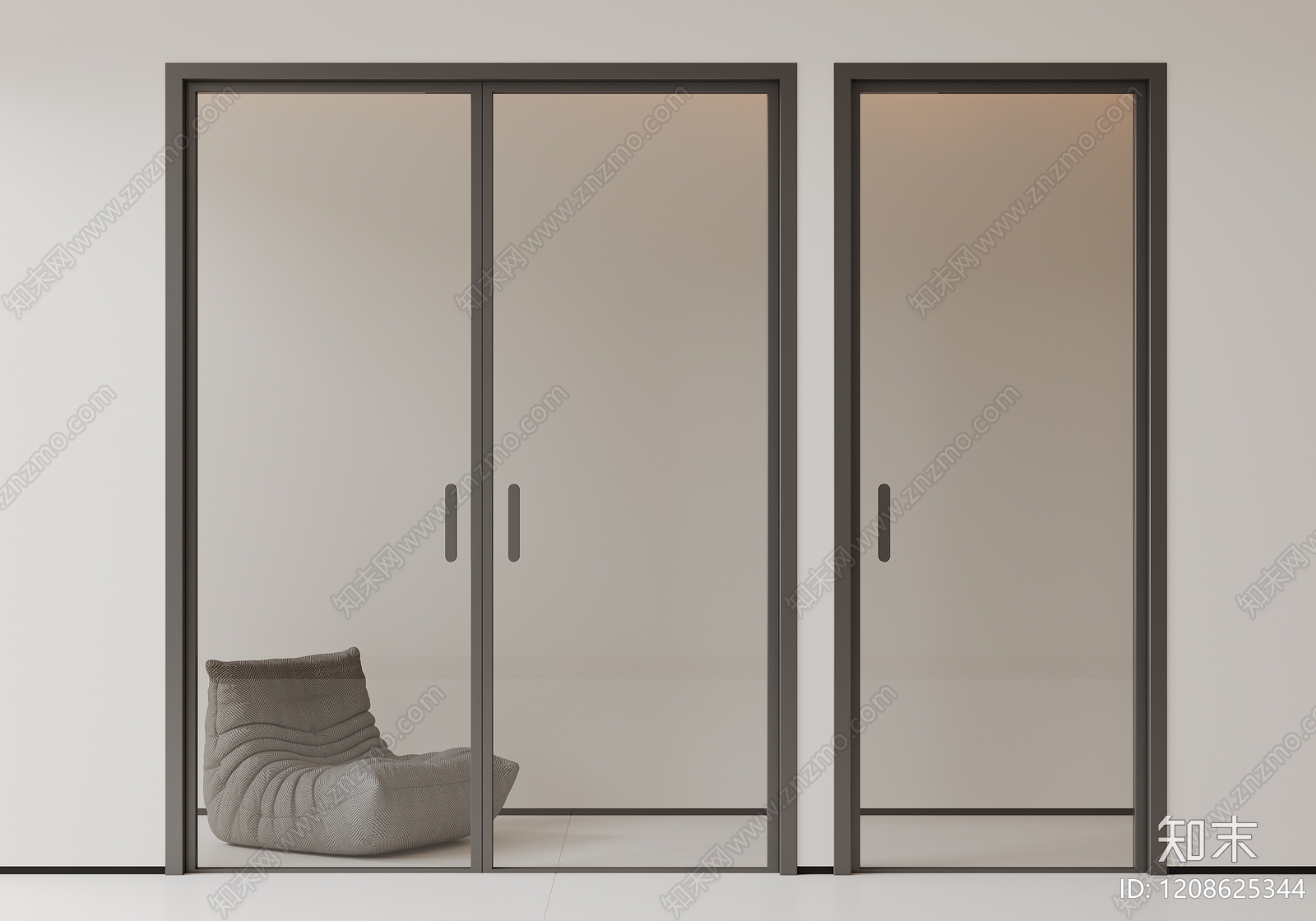 极简双开门3D模型下载【ID:1208625344】