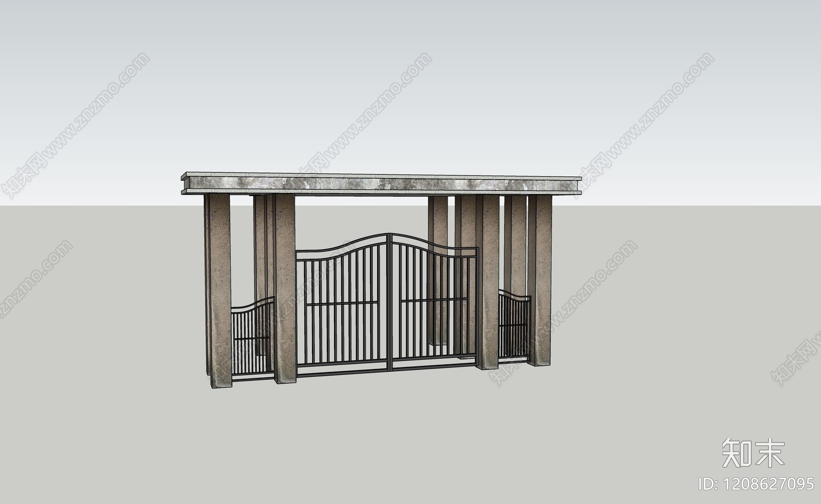 中式汽车站SU模型下载【ID:1208627095】