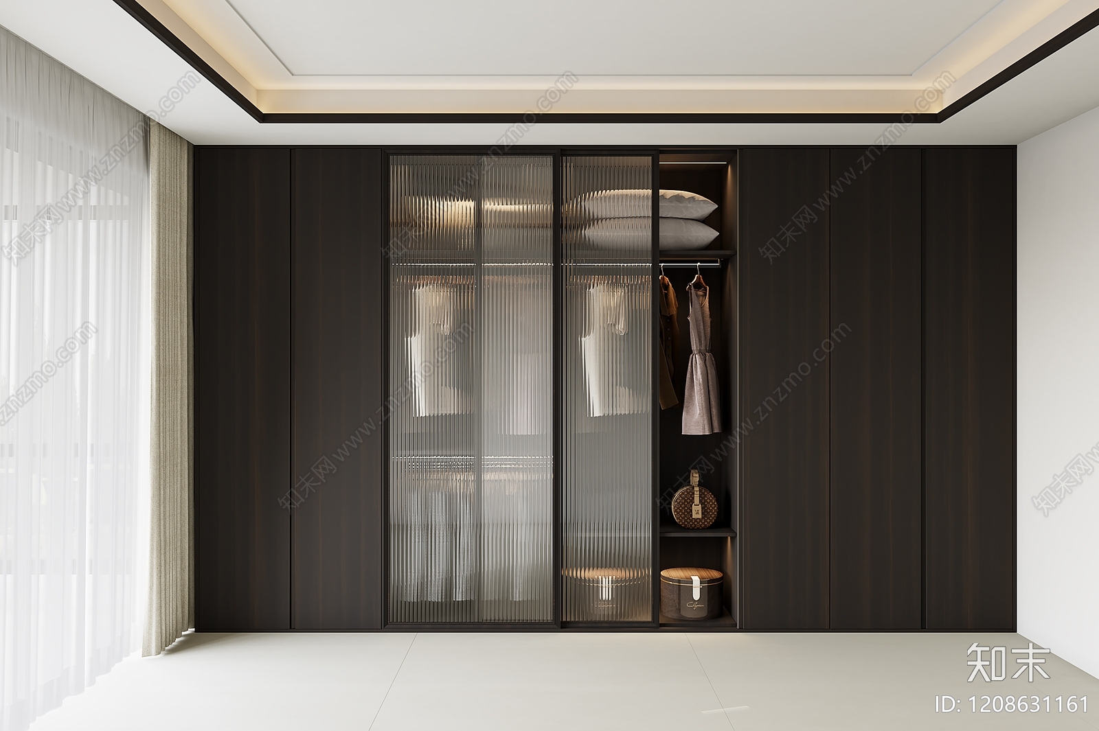 极简衣帽间3D模型下载【ID:1208631161】