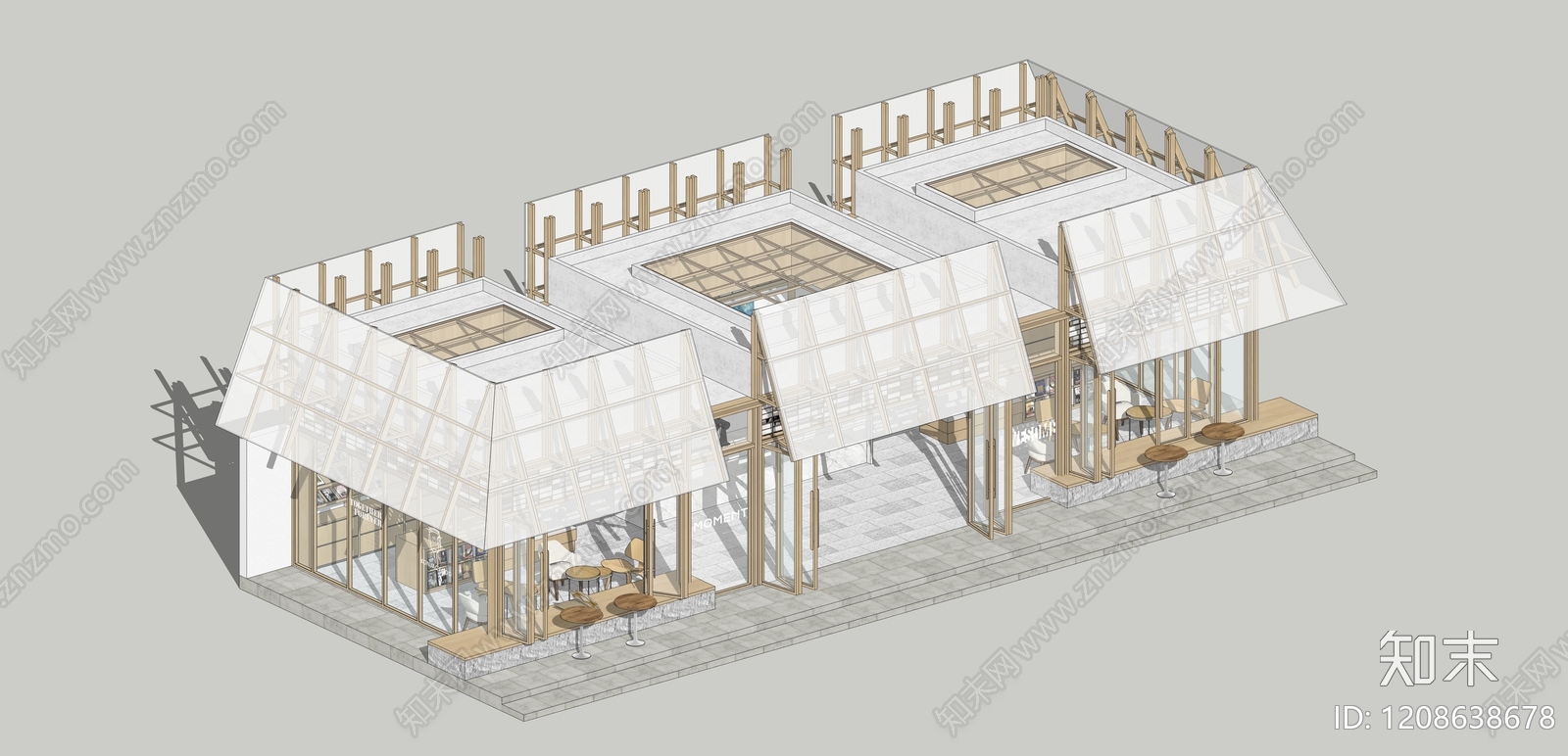现代其他商业建筑SU模型下载【ID:1208638678】
