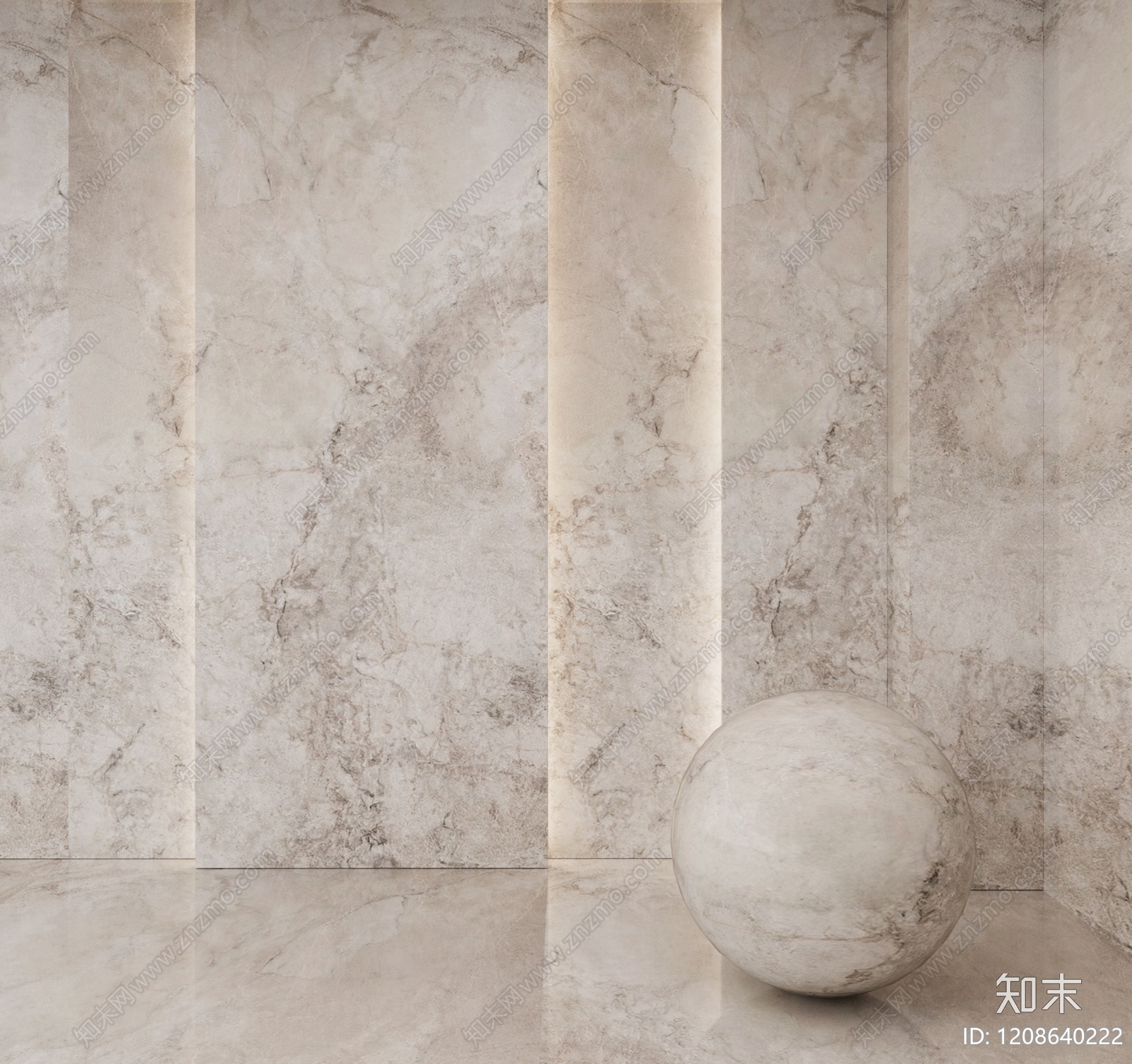 极简地砖3D模型下载【ID:1208640222】