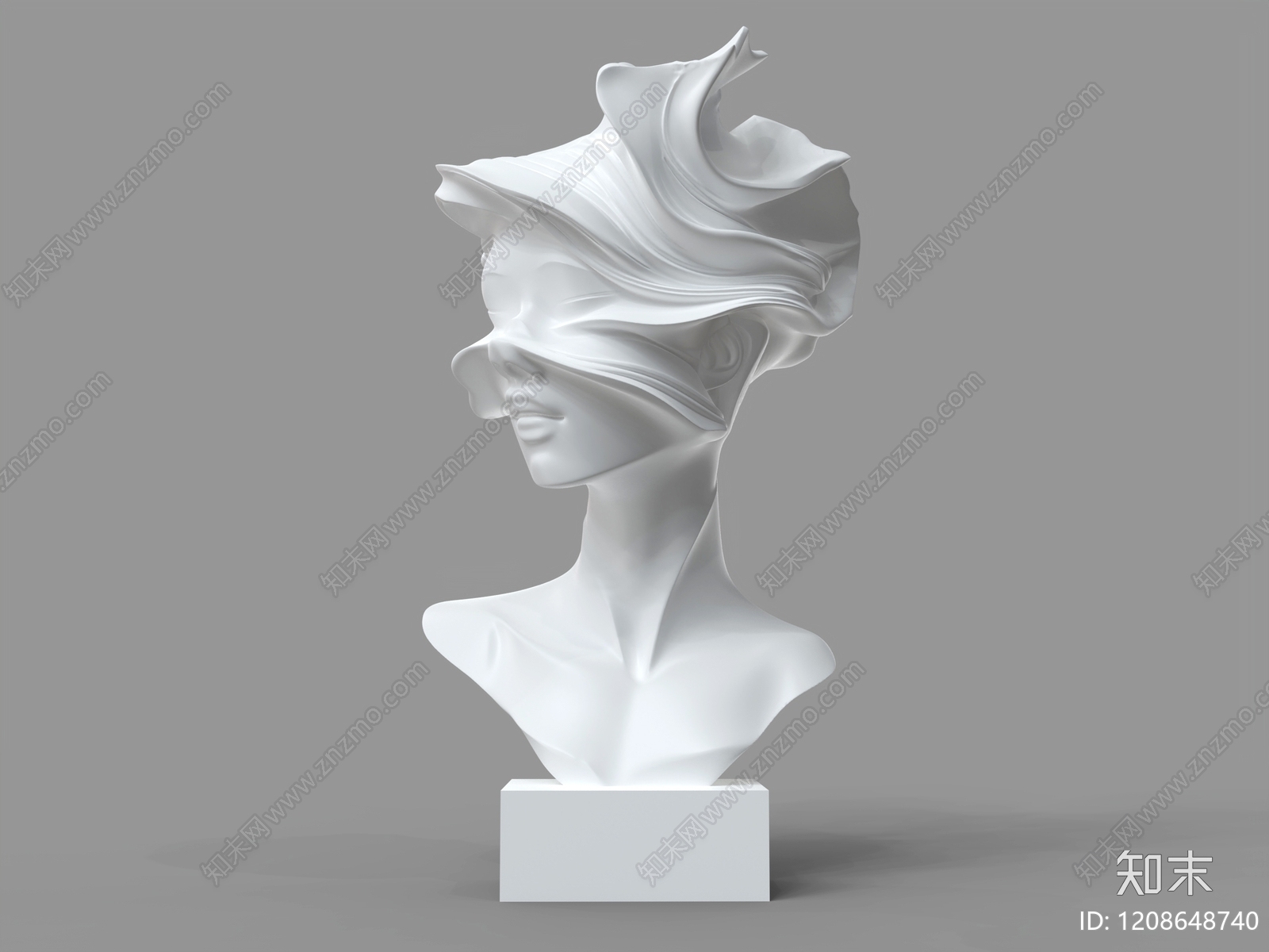 极简主义雕塑雕塑摆件3D模型下载【ID:1208648740】