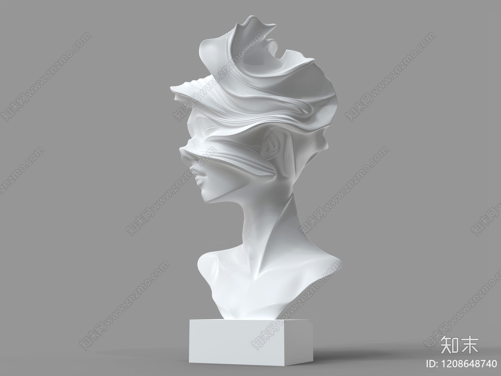 极简主义雕塑雕塑摆件3D模型下载【ID:1208648740】