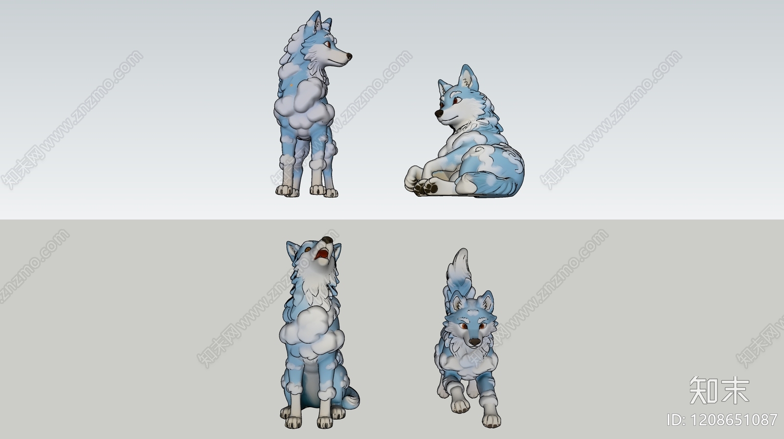 现代雕塑SU模型下载【ID:1208651087】