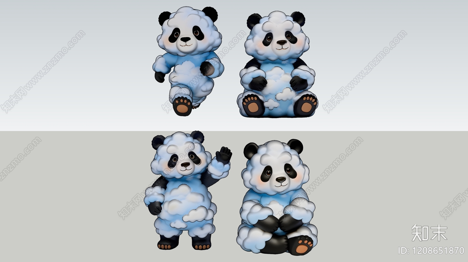 现代雕塑SU模型下载【ID:1208651870】