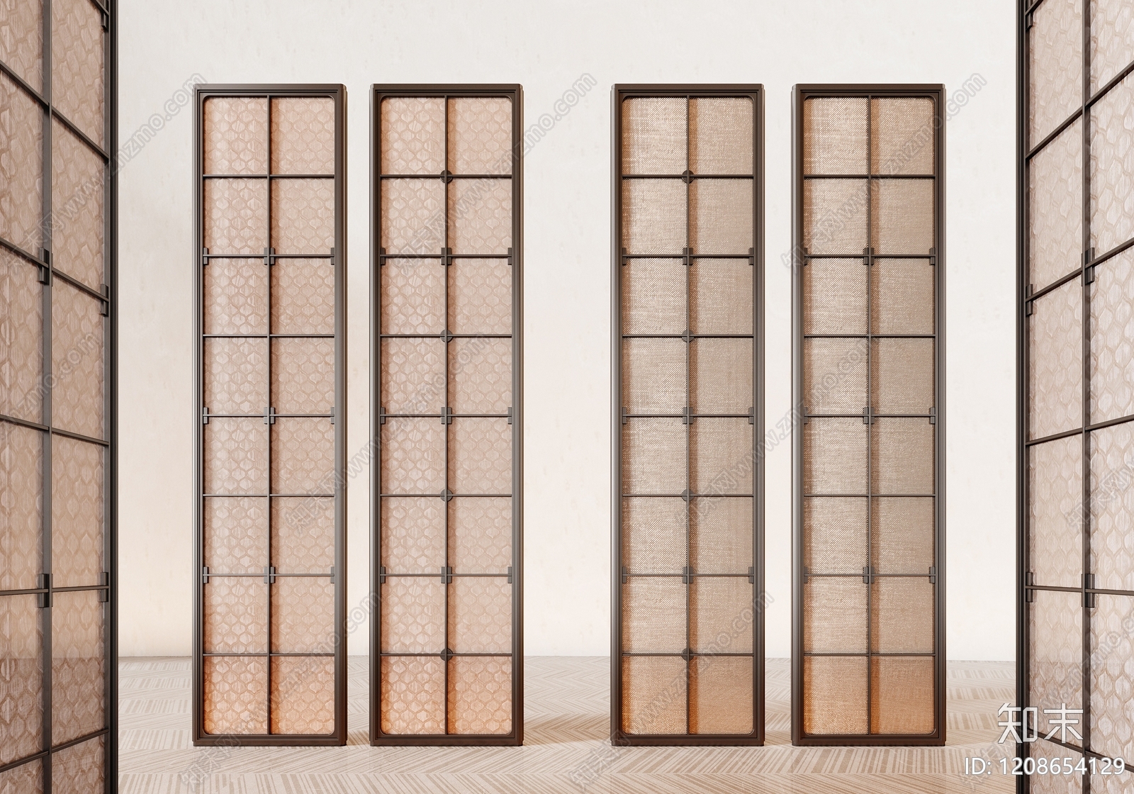 新中式屏风3D模型下载【ID:1208654129】