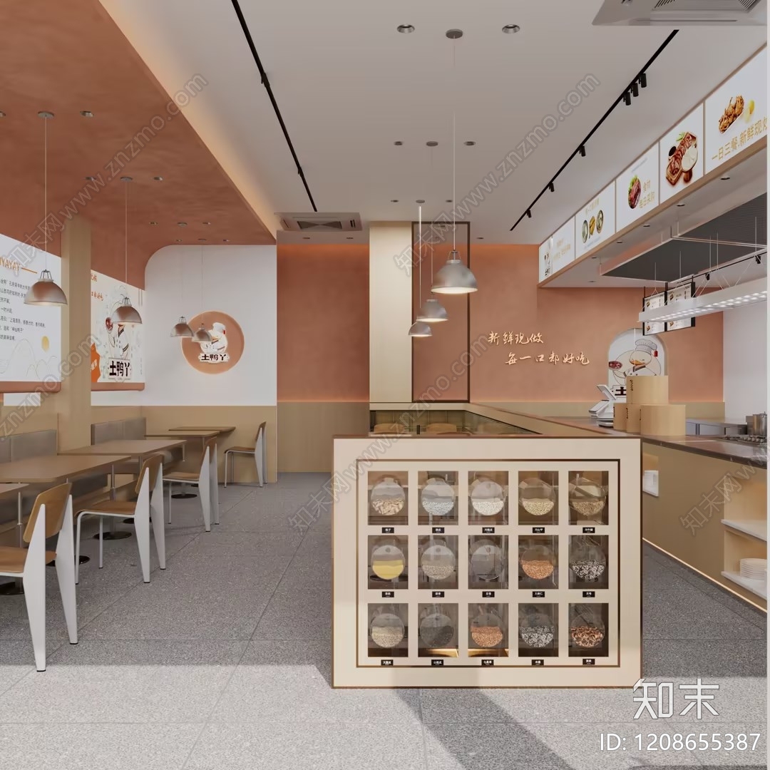 侘寂中餐厅cad施工图下载【ID:1208655387】