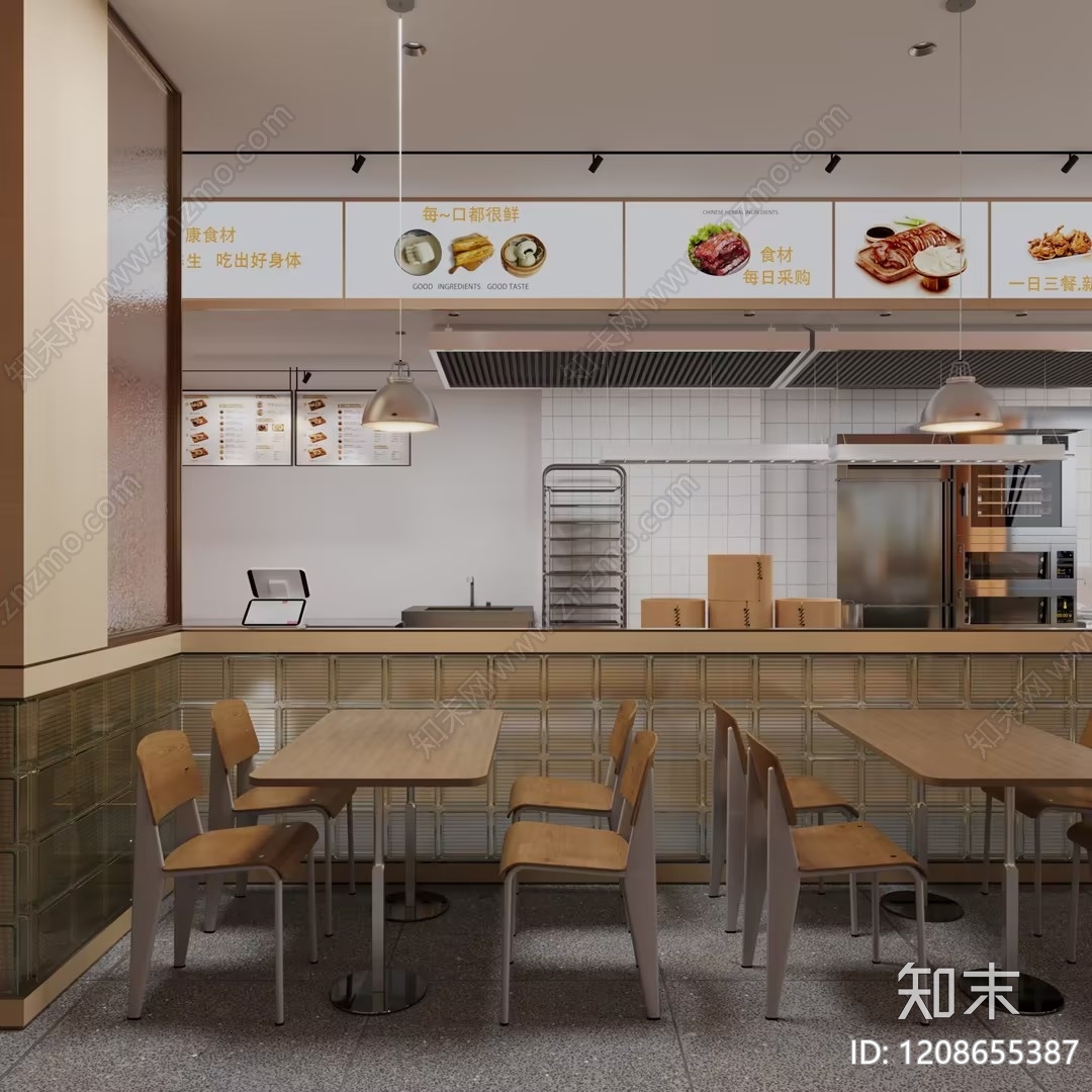 侘寂中餐厅cad施工图下载【ID:1208655387】