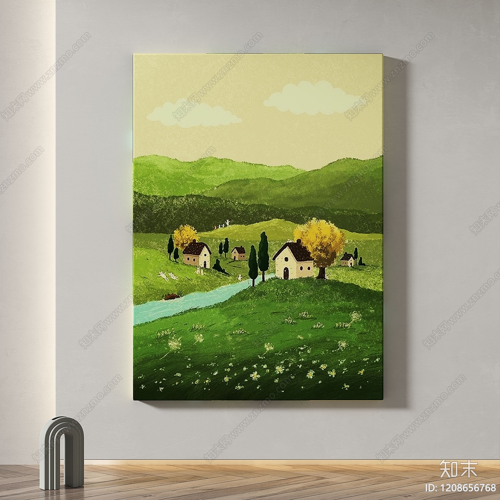 北欧儿童挂画3D模型下载【ID:1208656768】