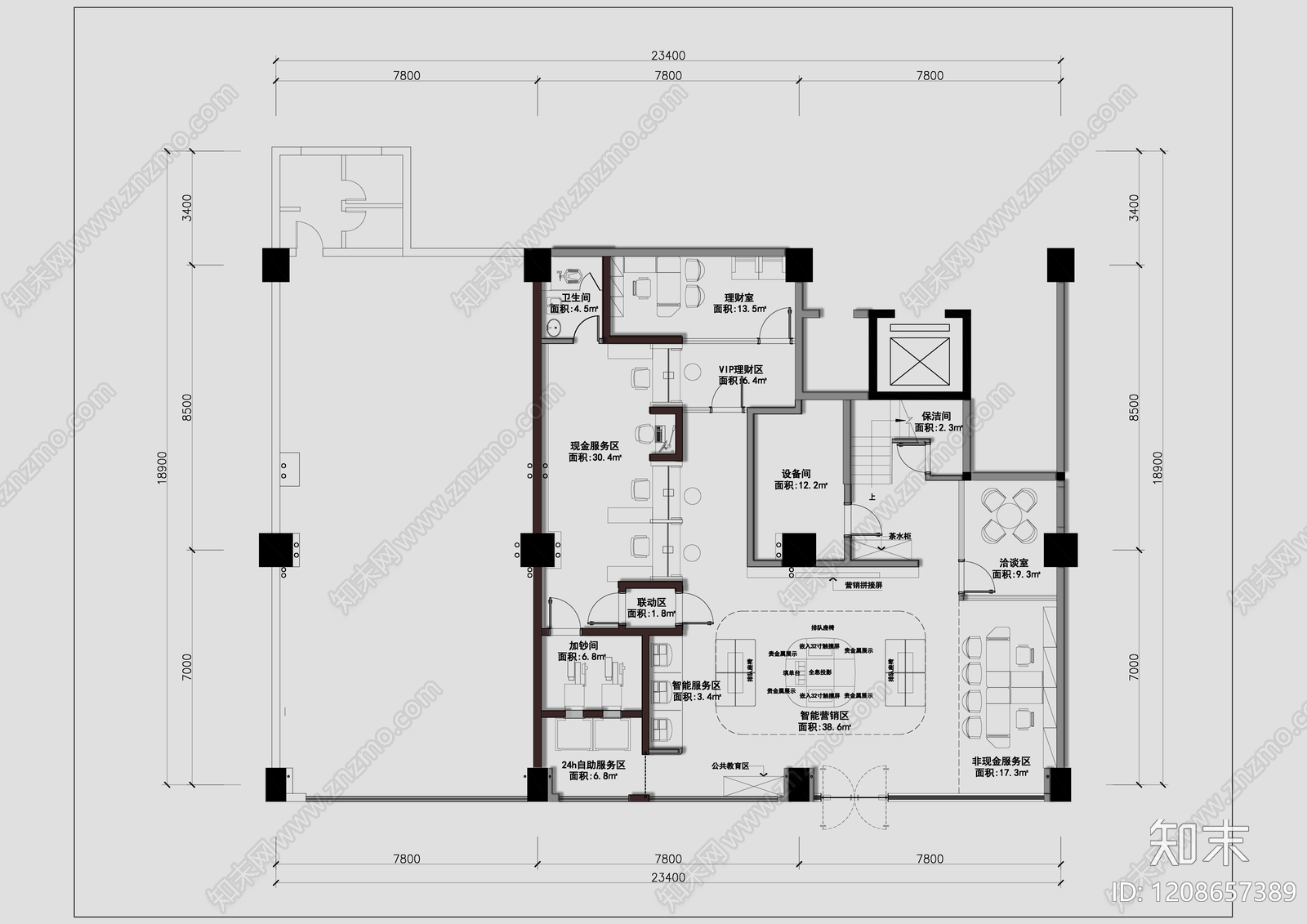 现代家具图库施工图下载【ID:1208657389】