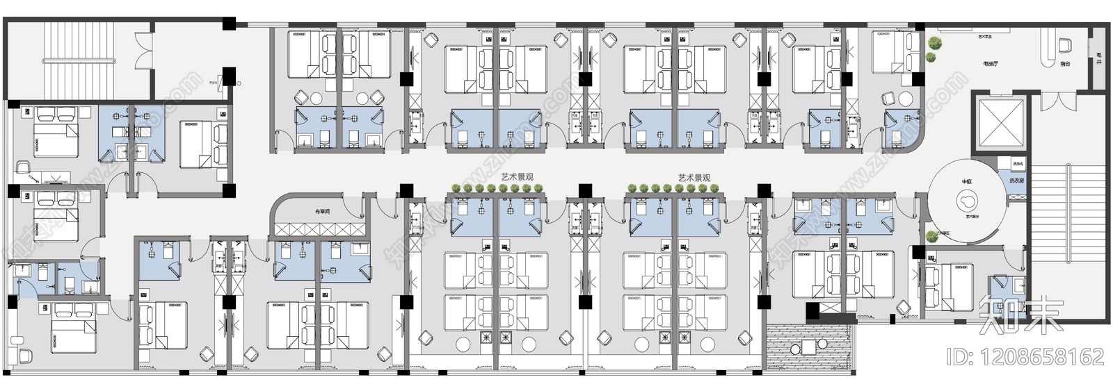 酒店客房施工图下载【ID:1208658162】