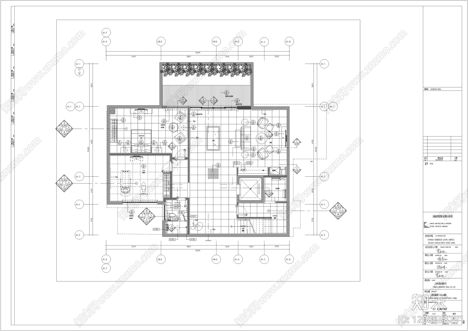 别墅cad施工图下载【ID:1208658291】