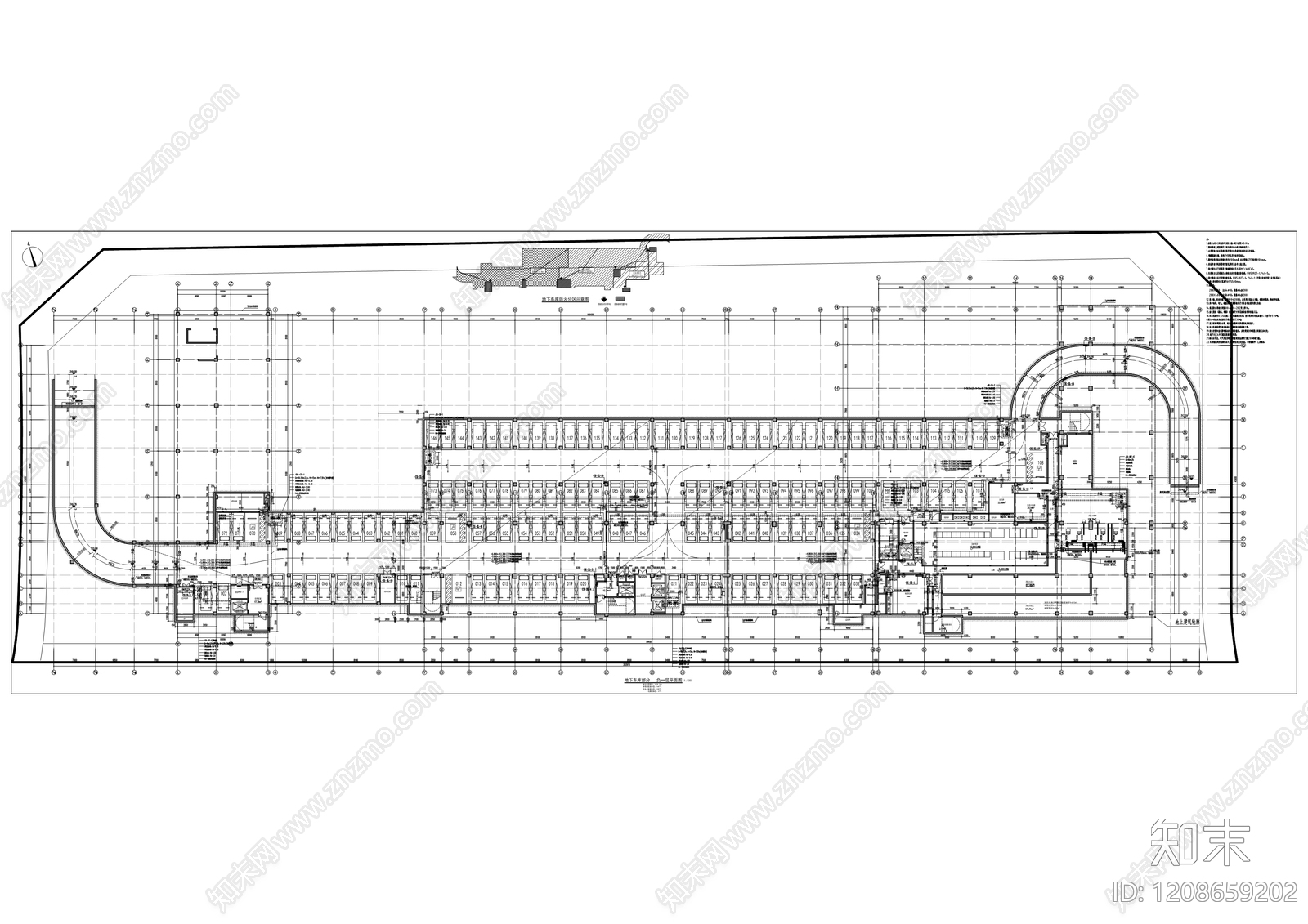 现代医院建筑cad施工图下载【ID:1208659202】