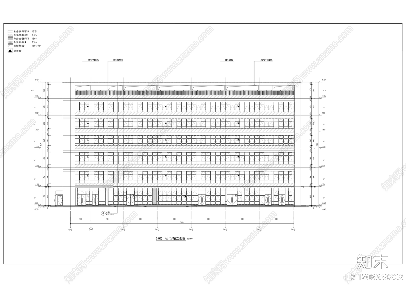 现代医院建筑cad施工图下载【ID:1208659202】