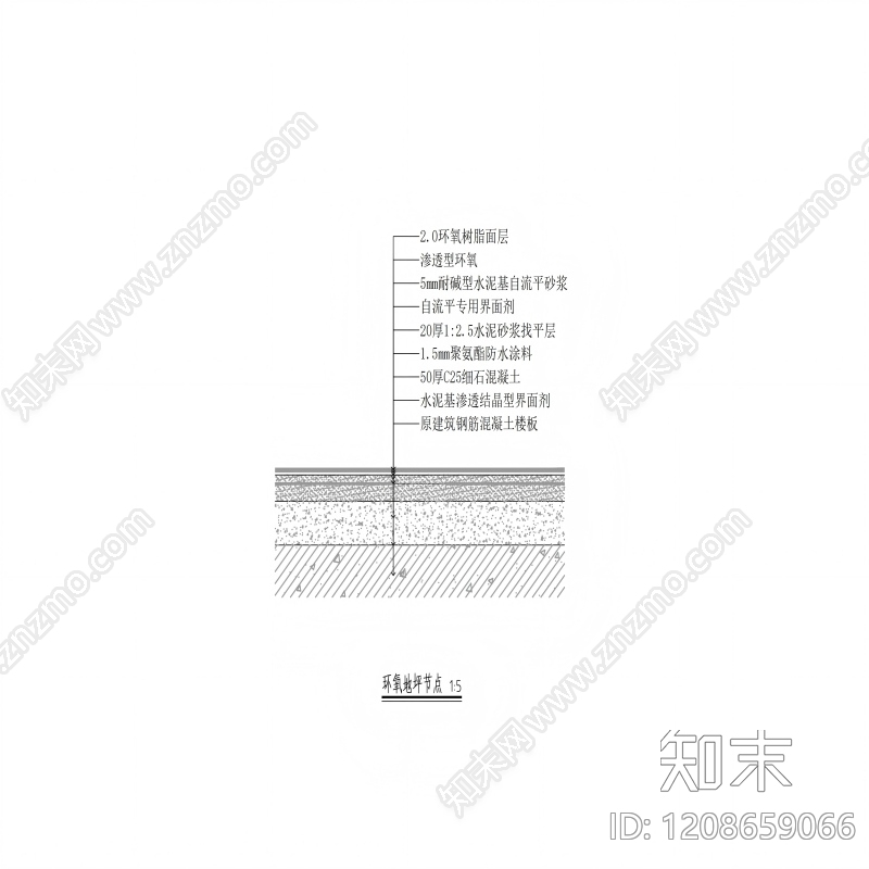 地坪漆cad施工图下载【ID:1208659066】