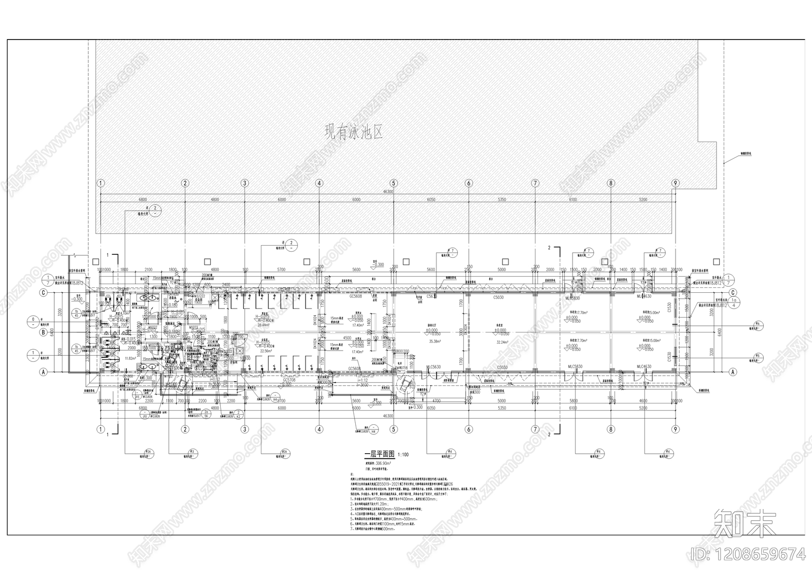 现代其他公共建筑cad施工图下载【ID:1208659674】