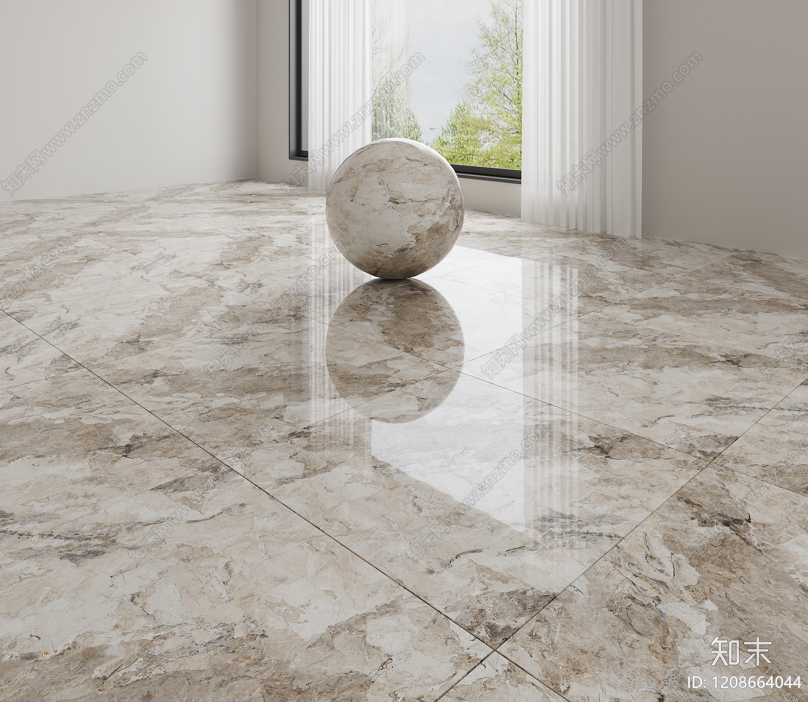 现代简约地砖3D模型下载【ID:1208664044】