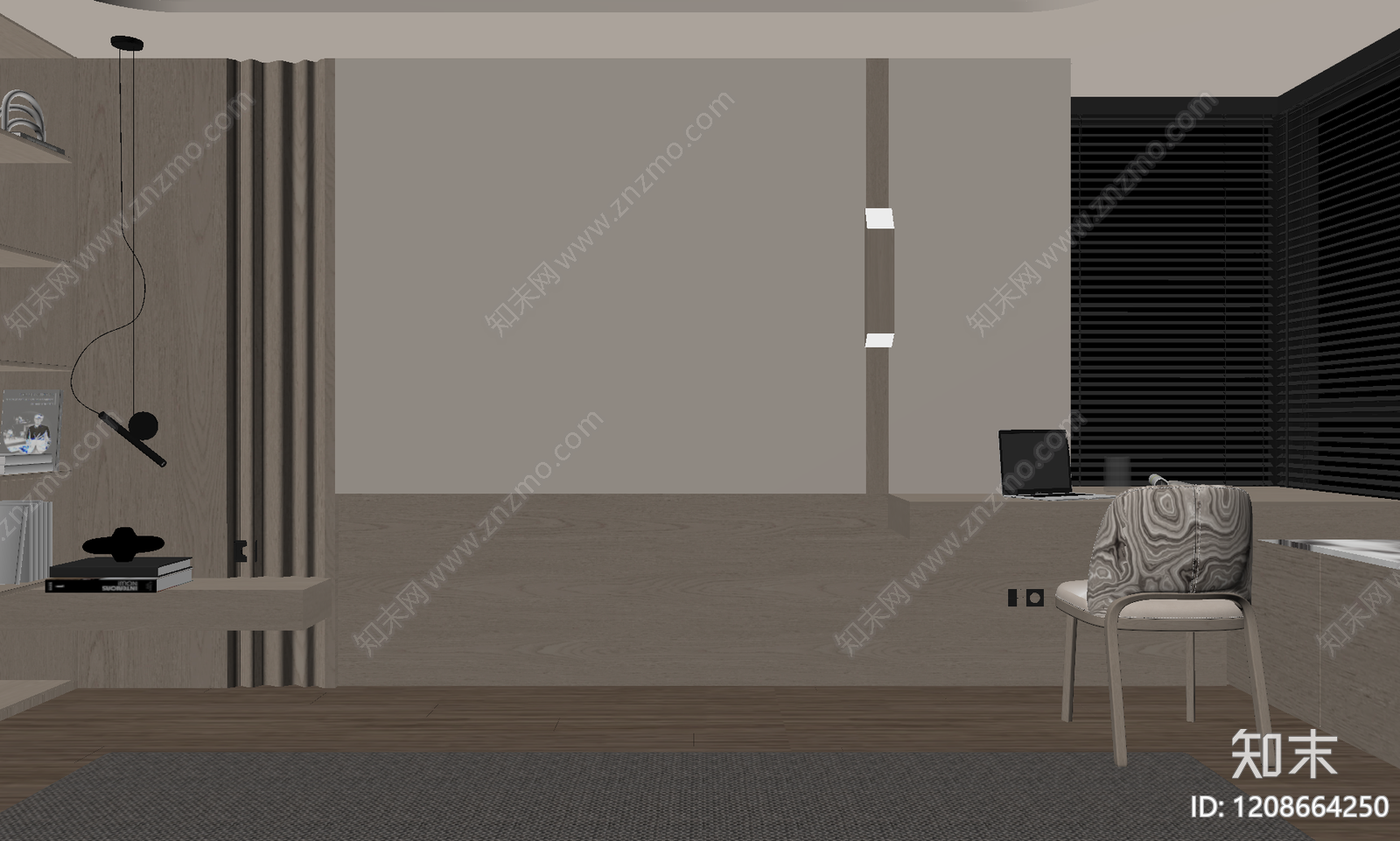 现代背景墙SU模型下载【ID:1208664250】