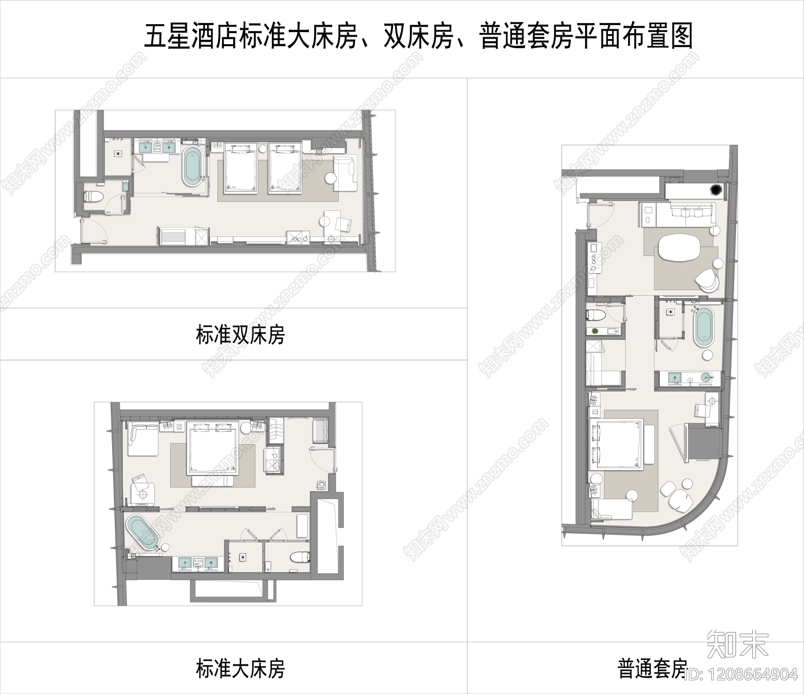 酒店客房施工图下载【ID:1208664904】