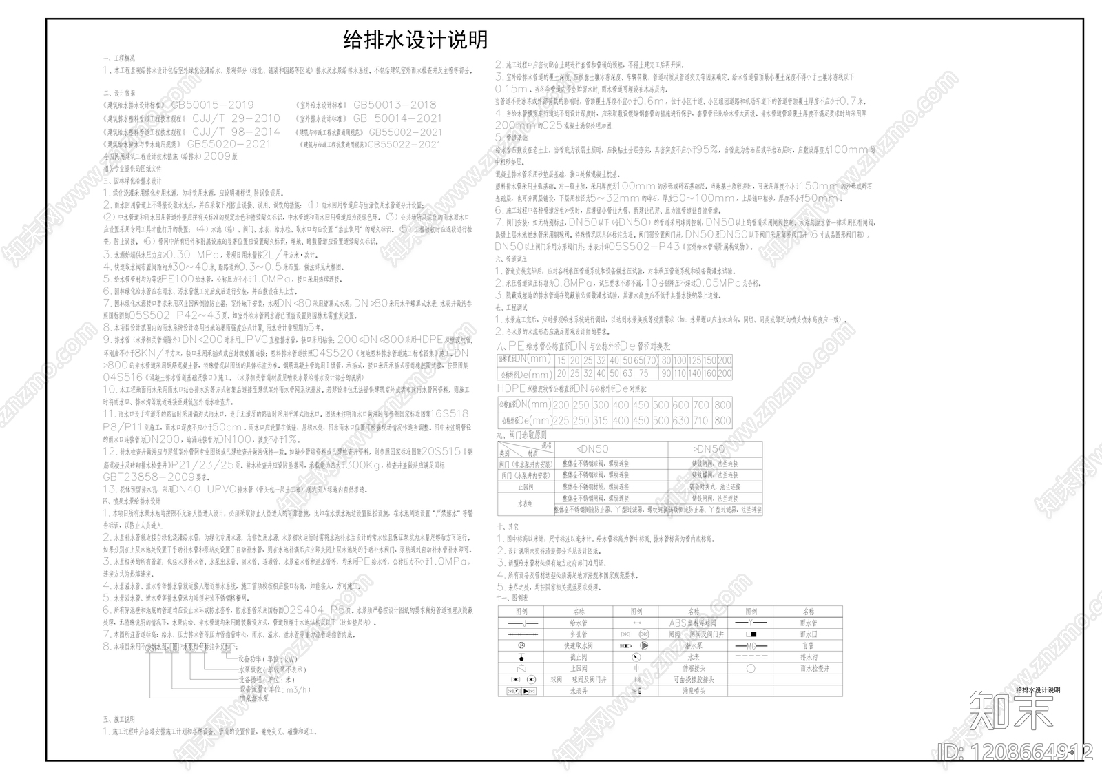 现代设计说明cad施工图下载【ID:1208664912】