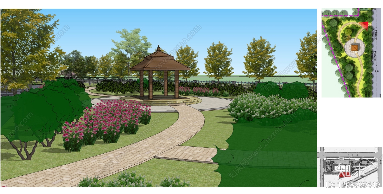 现代亭子施工图下载【ID:1208669449】