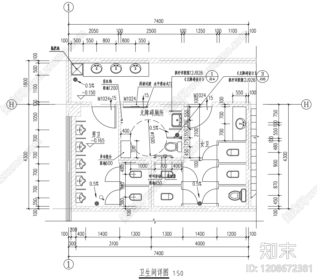 仿古建筑cad施工图下载【ID:1208672381】